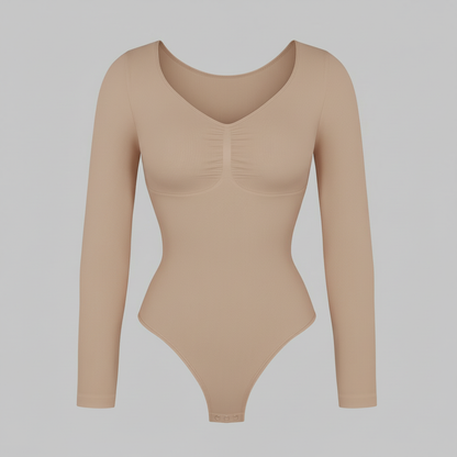 Body Fruncido Elegante | Body Manga Larga Mujer 2