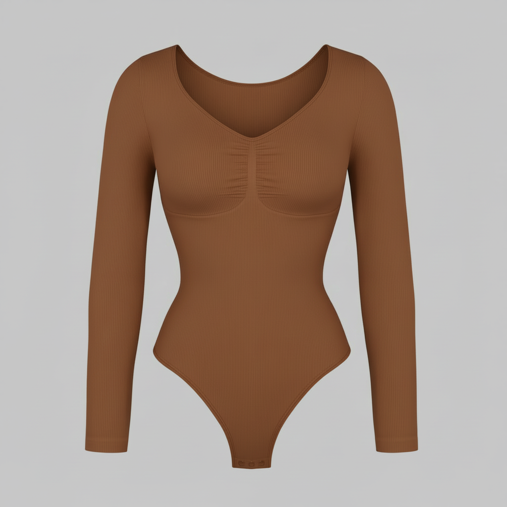 Body Fruncido Elegante | Body Manga Larga Mujer 3
