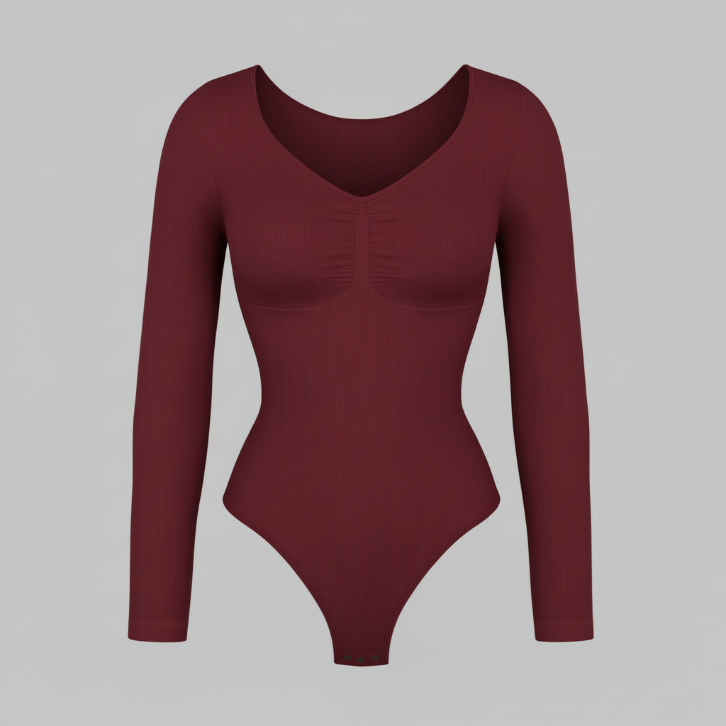 Body Fruncido Elegante | Body Manga Larga Mujer 4