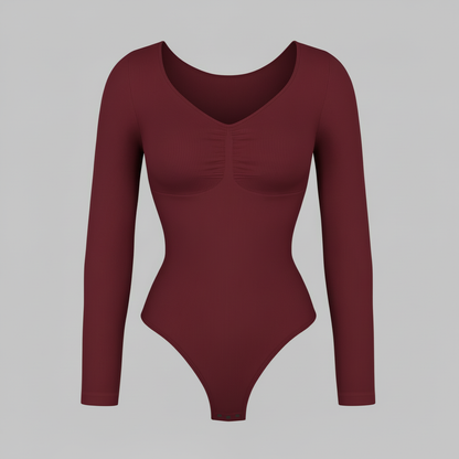 Body Fruncido Elegante | Body Manga Larga Mujer 4