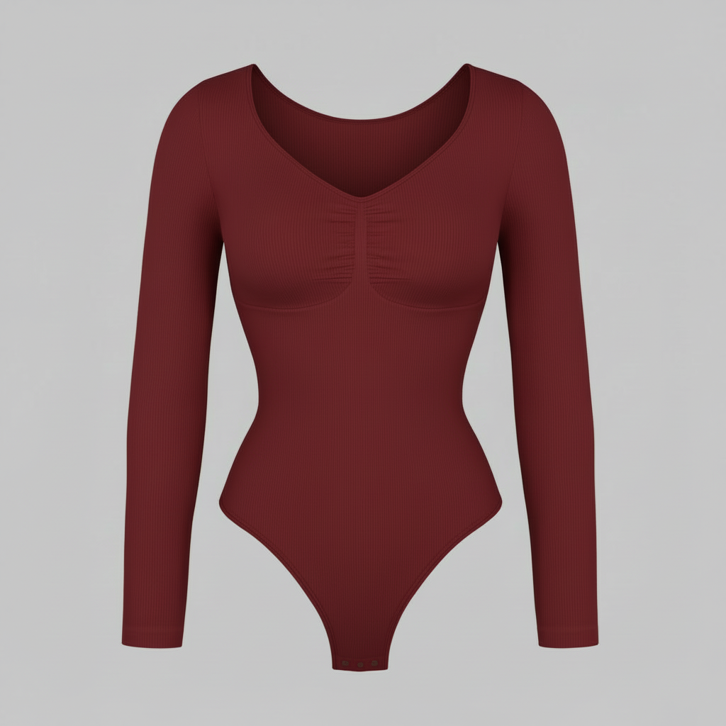 Body Fruncido Elegante | Body Manga Larga Mujer 6
