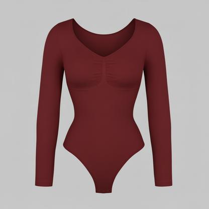 Body Fruncido Elegante | Body Manga Larga Mujer 6