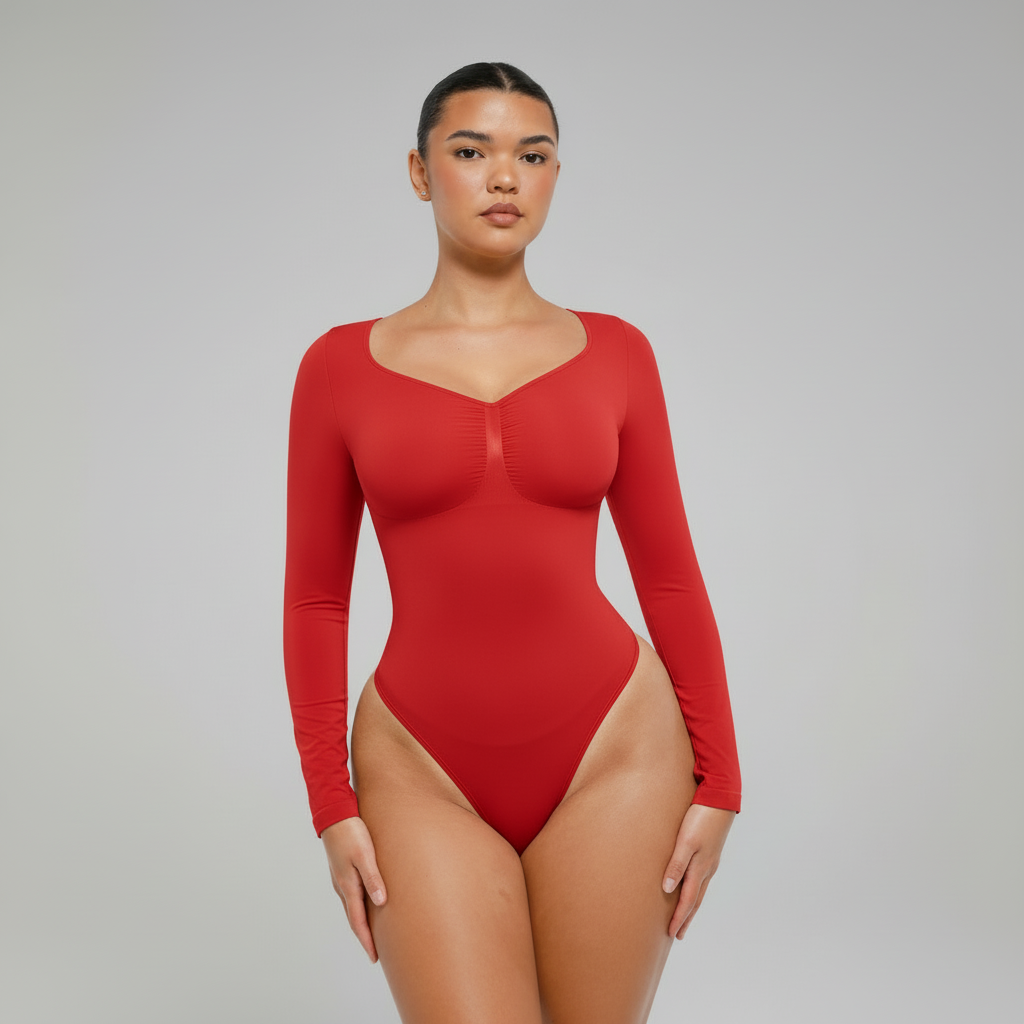 Body Fruncido Elegante | Body Manga Larga Mujer 7