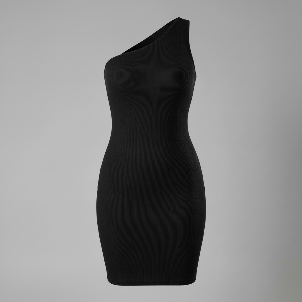 Minivestido Moldeador Asimétrico | Vestido de Cóctel Mujer 2