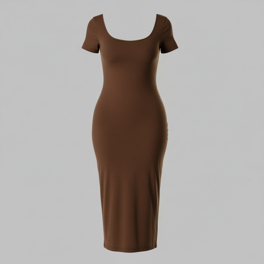 Vestido Midi Moldeador con Abertura | Vestido Midi Elegante 0