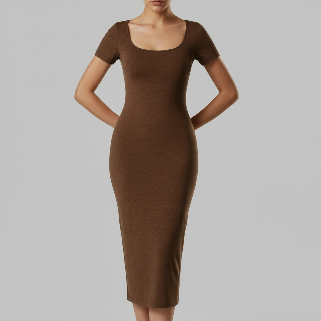 Vestido Midi Moldeador con Abertura | Vestido Midi Elegante 1